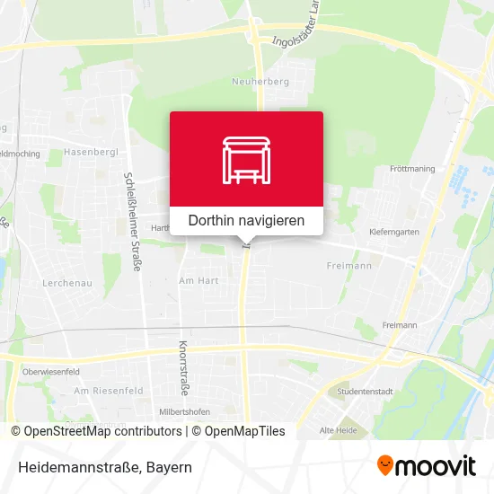 Heidemannstraße Karte