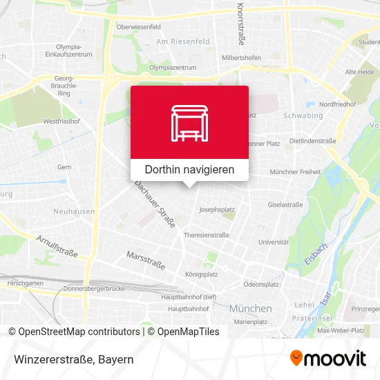 Winzererstraße Karte