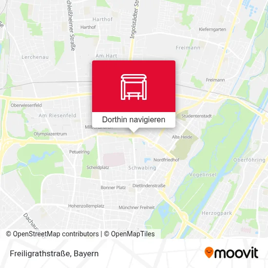 Freiligrathstraße Karte