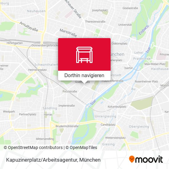Kapuzinerplatz/Arbeitsagentur Karte