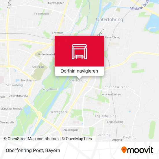 Oberföhring Post Karte