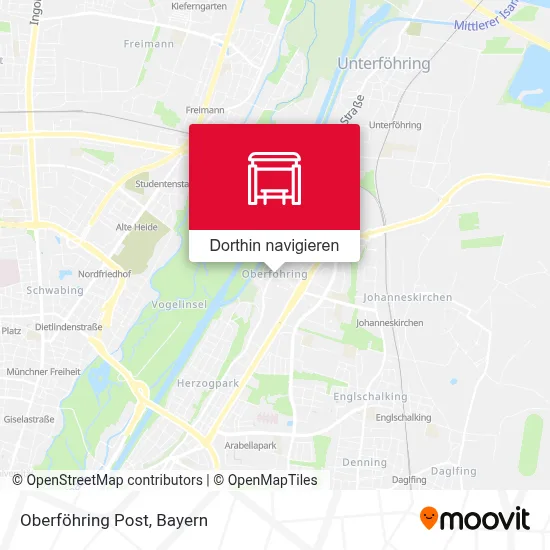 Oberföhring Post Karte
