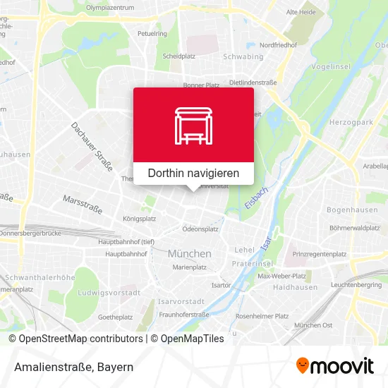 Amalienstraße Karte