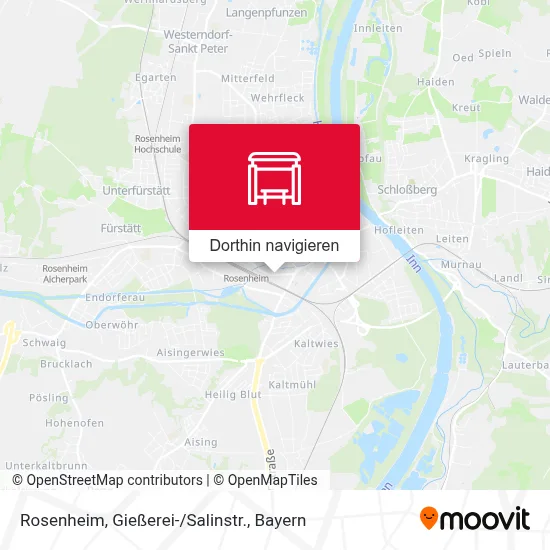 Rosenheim, Gießerei-/Salinstr. Karte