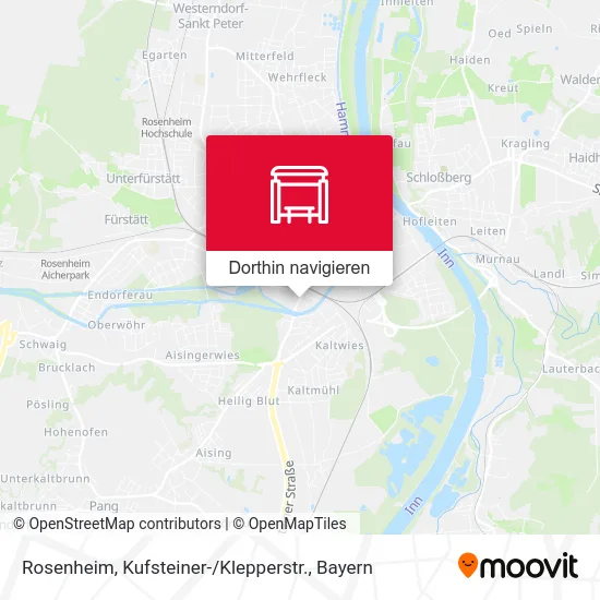 Rosenheim, Kufsteiner- / Klepperstr. Karte