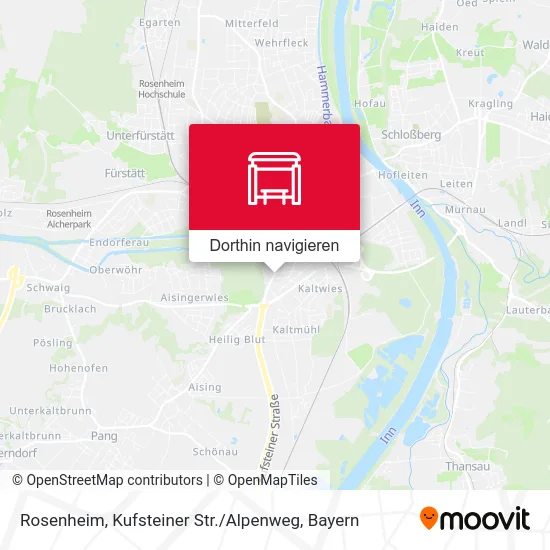 Rosenheim, Kufsteiner Str. / Alpenweg Karte