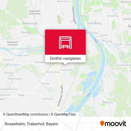 Rosenheim, Traberhof Karte