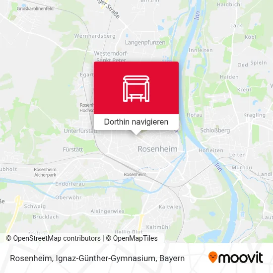 Rosenheim, Ignaz-Günther-Gymnasium Karte