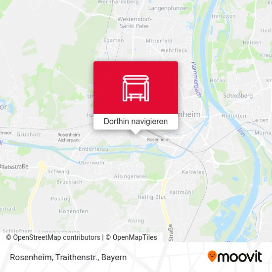 Rosenheim, Traithenstr. Karte