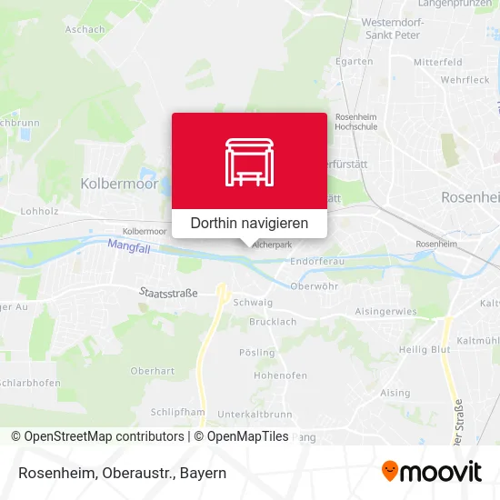 Rosenheim, Oberaustr. Karte