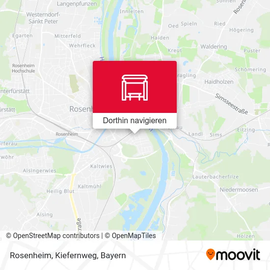 Rosenheim, Kiefernweg Karte