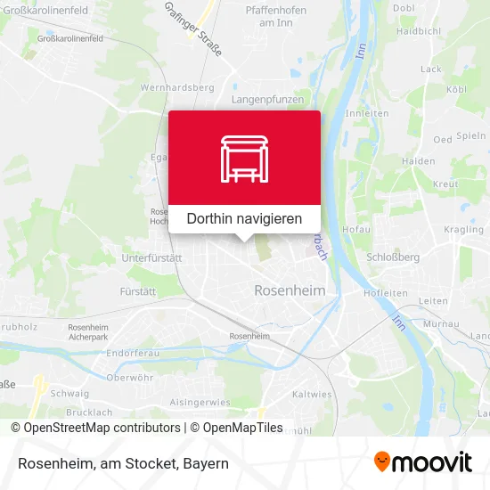 Rosenheim, am Stocket Karte