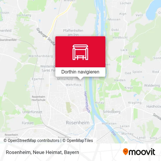 Rosenheim, Neue Heimat Karte