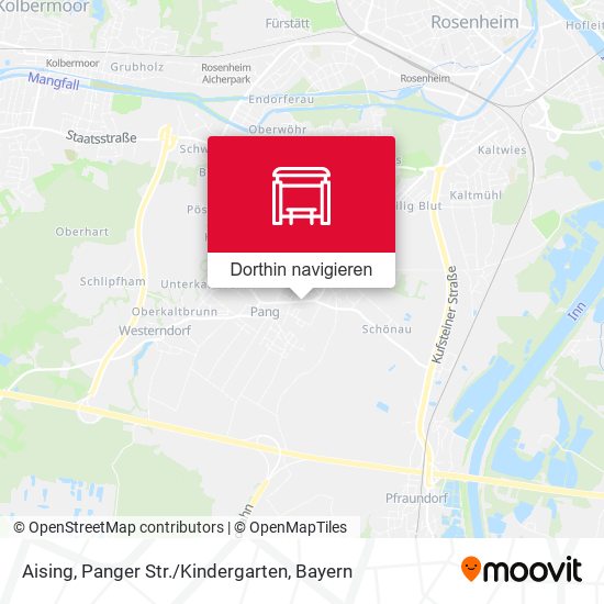 Aising, Panger Str. / Kindergarten Karte