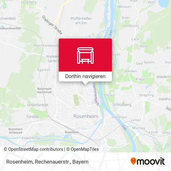 Rosenheim, Rechenauerstr. Karte