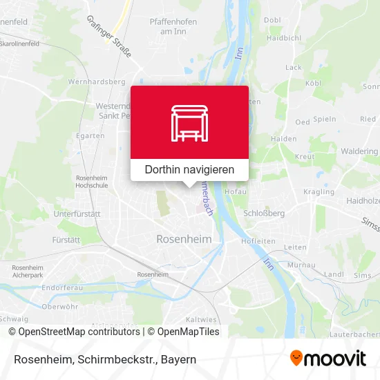 Rosenheim, Schirmbeckstr. Karte