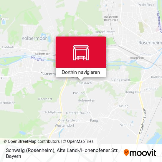 Schwaig (Rosenheim), Alte Land- / Hohenofener Str. Karte