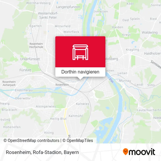 Rosenheim, Rofa-Stadion Karte