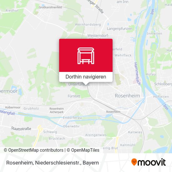 Rosenheim, Niederschlesienstr. Karte