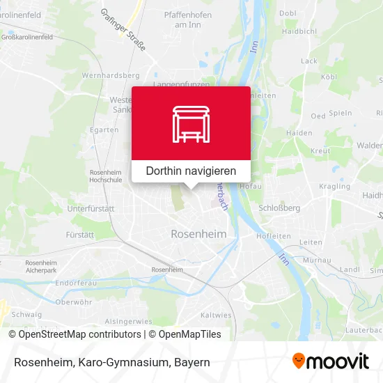 Rosenheim, Karo-Gymnasium Karte