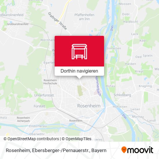 Rosenheim, Ebersberger- / Pernauerstr. Karte