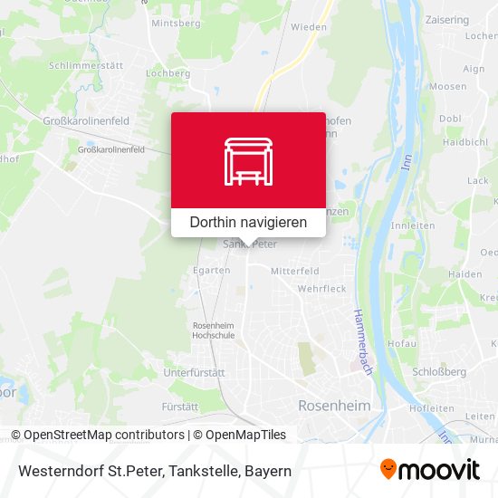 Westerndorf St.Peter, Tankstelle Karte