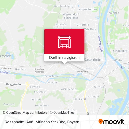 Rosenheim, Äuß. Münchn.Str. / Bbg Karte