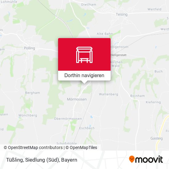 Tüßling, Siedlung (Süd) Karte