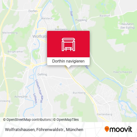 Wolfratshausen, Föhrenwaldstr. Karte