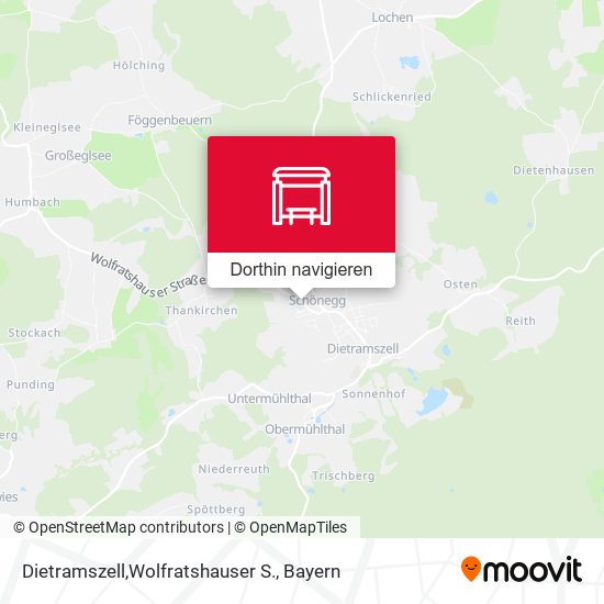 Dietramszell,Wolfratshauser S. Karte