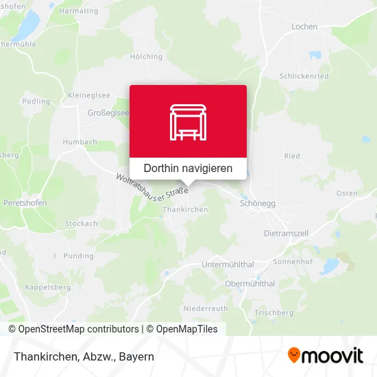 Thankirchen, Abzw. Karte