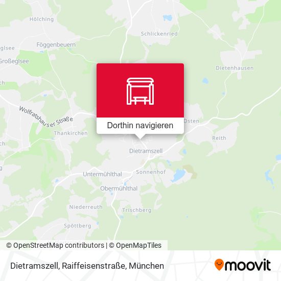 Dietramszell, Raiffeisenstraße Karte