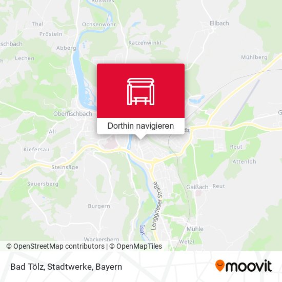 Bad Tölz, Stadtwerke Karte