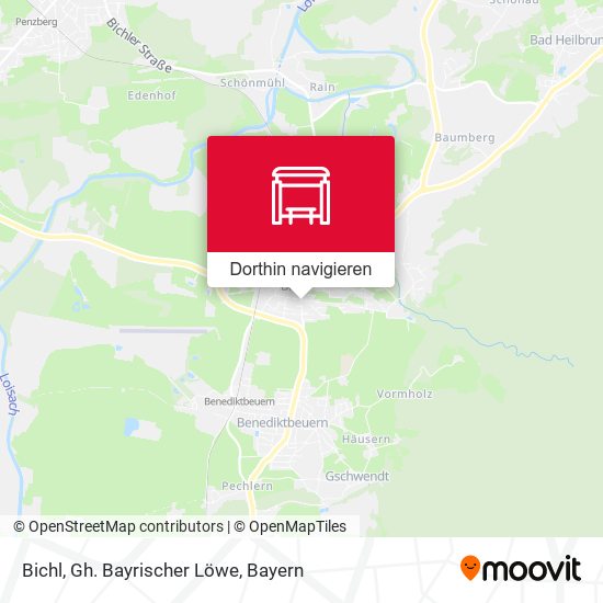 Bichl, Gh. Bayrischer Löwe Karte