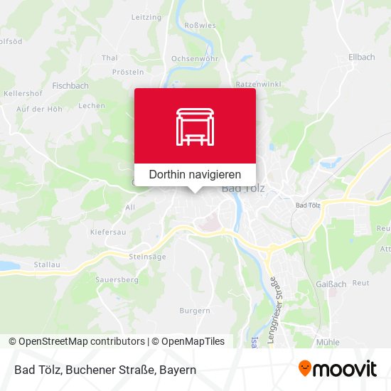 Bad Tölz, Buchener Straße Karte
