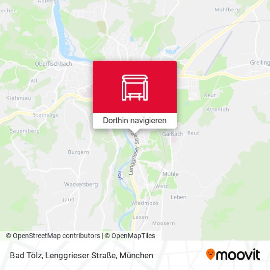 Bad Tölz, Lenggrieser Straße Karte