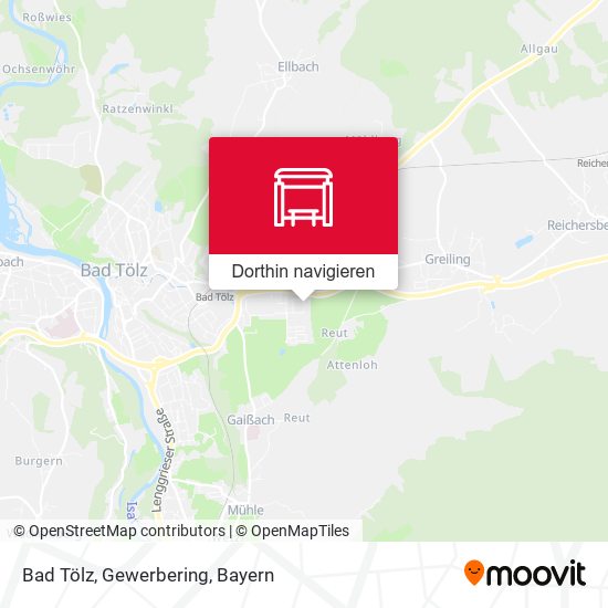 Bad Tölz, Gewerbering Karte