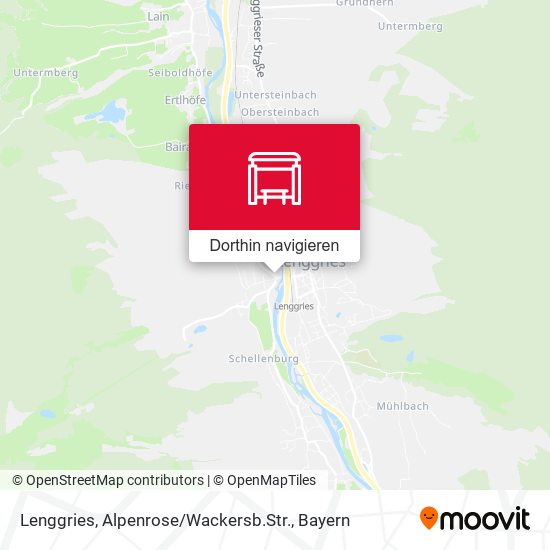 Lenggries, Alpenrose / Wackersb.Str. Karte