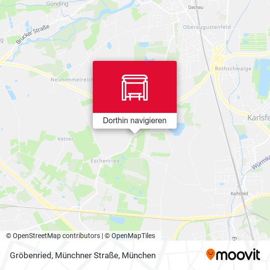 Gröbenried, Münchner Straße Karte
