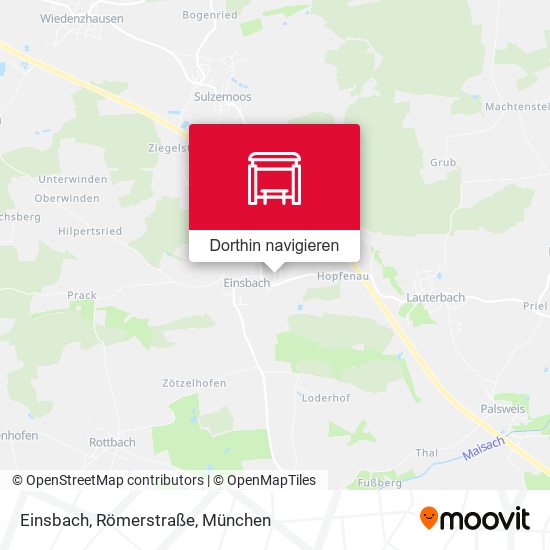 Einsbach, Römerstraße Karte