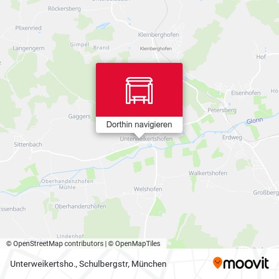 Unterweikertsho., Schulbergstr Karte