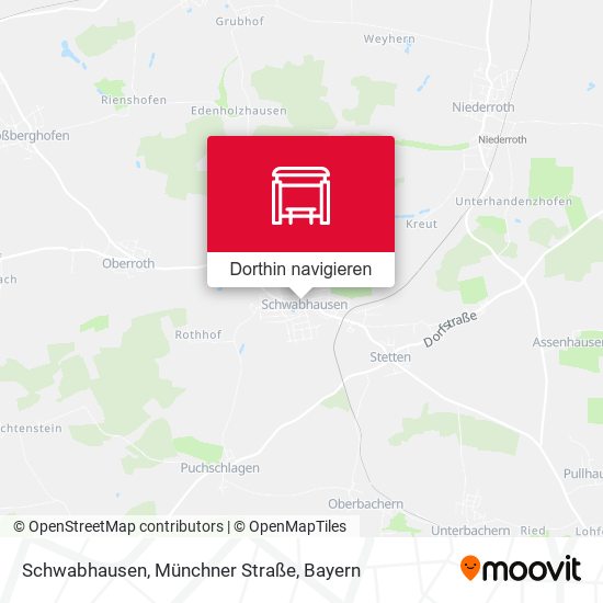 Schwabhausen, Münchner Straße Karte