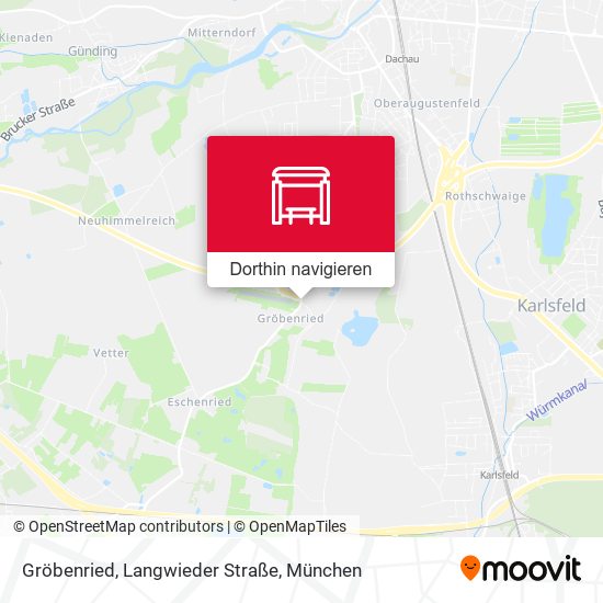 Gröbenried, Langwieder Straße Karte