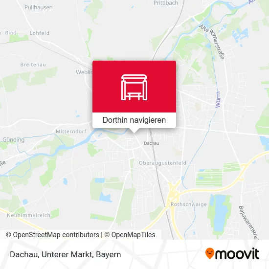 Dachau, Unterer Markt Karte