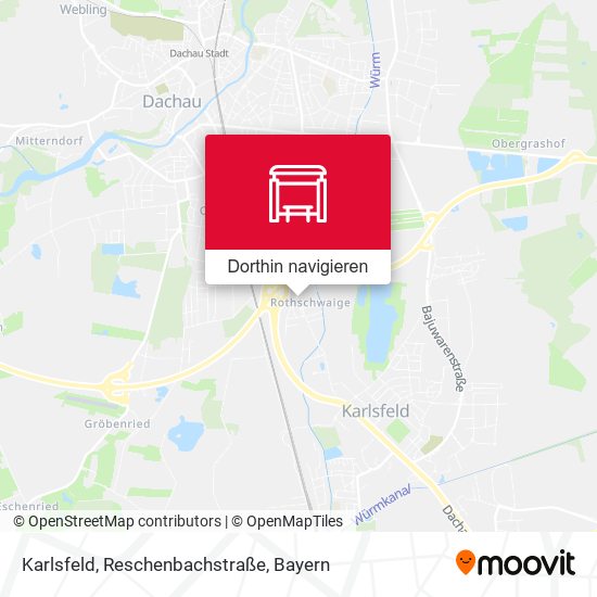 Karlsfeld, Reschenbachstraße Karte