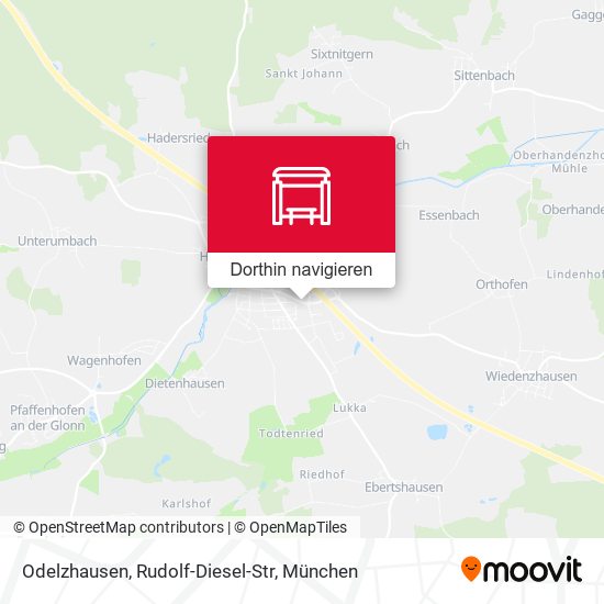 Odelzhausen, Rudolf-Diesel-Str Karte