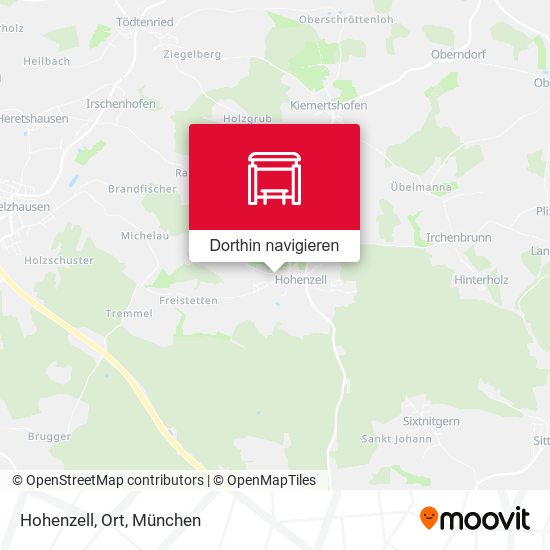 Hohenzell, Ort Karte