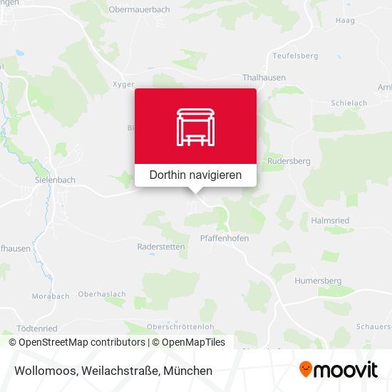 Wollomoos, Weilachstraße Karte