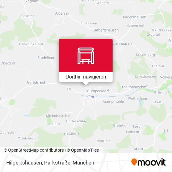 Hilgertshausen, Parkstraße Karte