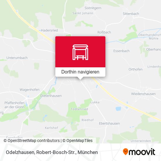 Odelzhausen, Robert-Bosch-Str. Karte